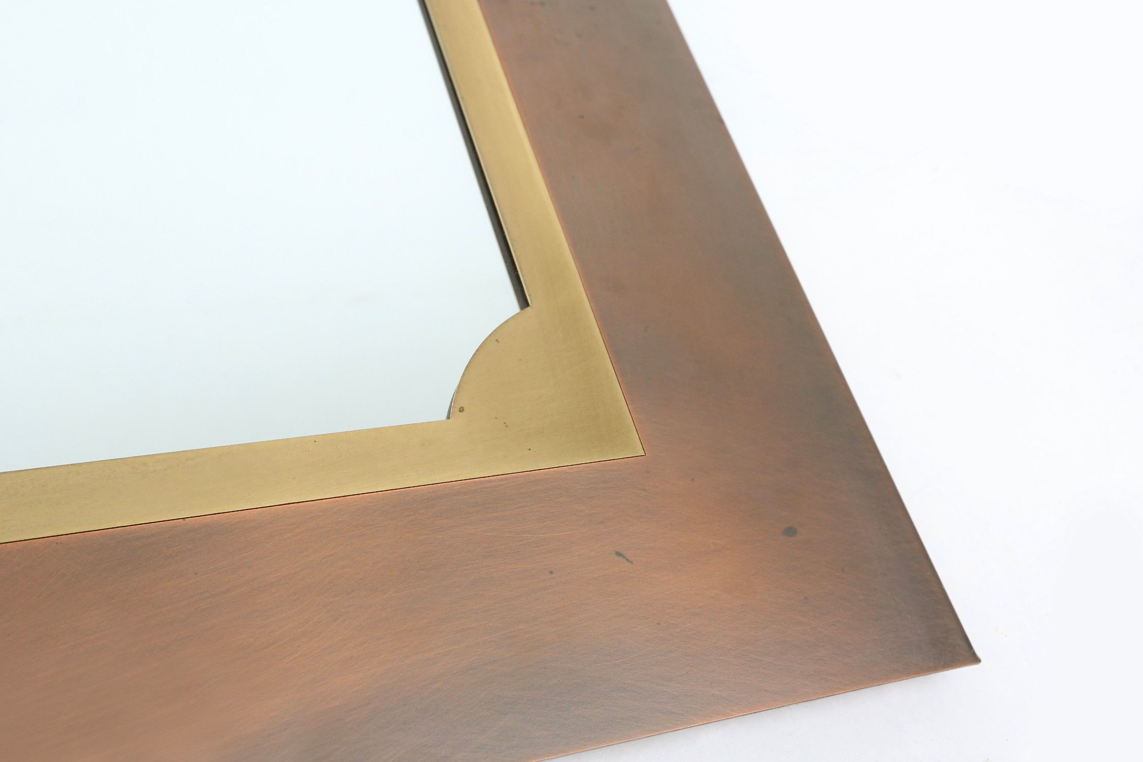 Sophisticated Belgo Chrome graphical mirror, Belgium ca. 1980thumbnail